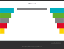 Tablet Screenshot of kafo.com
